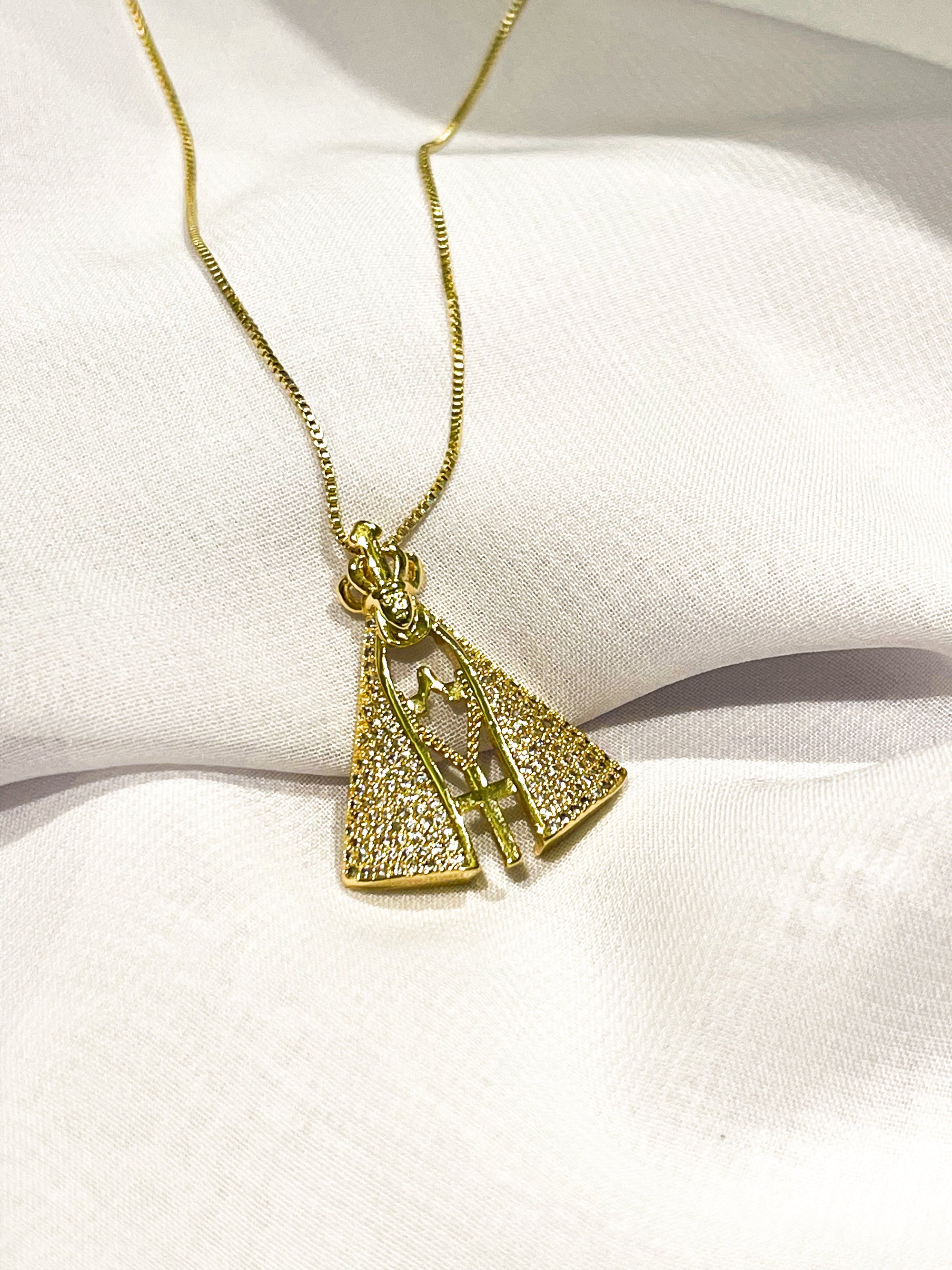 Colar Nossa Senhora Aparecida 18k