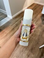 50 unidades - Vela Santuário Nossa Senhora Aparecida Mini Branca