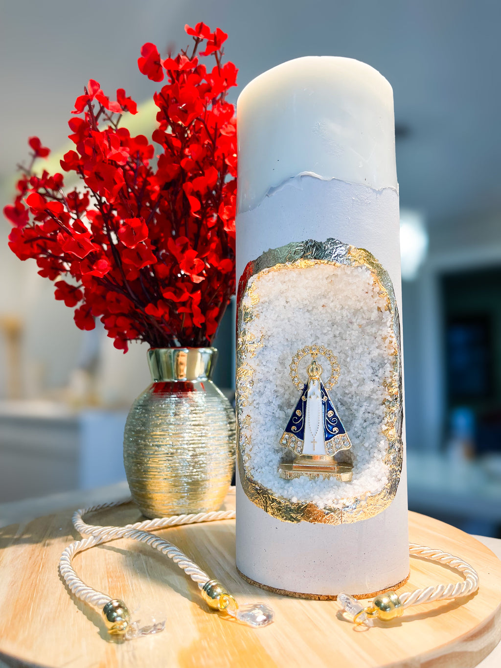 Vela Santuário Nossa Senhora Aparecida Média - 02 cores