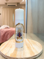 10 unidades - Vela Santuário Nossa Senhora Aparecida Mini Marrom