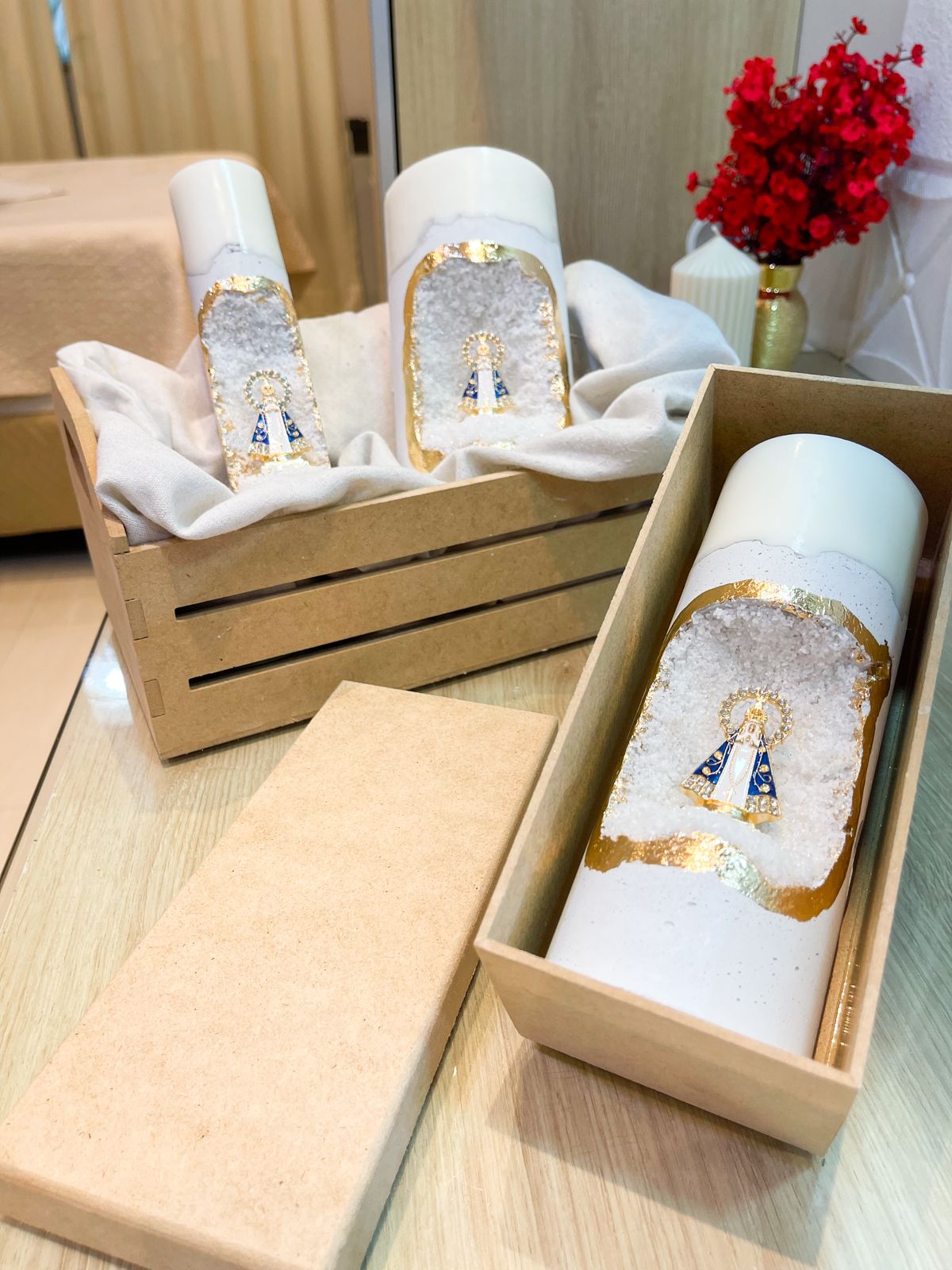 Caixa de Presente Vela Média